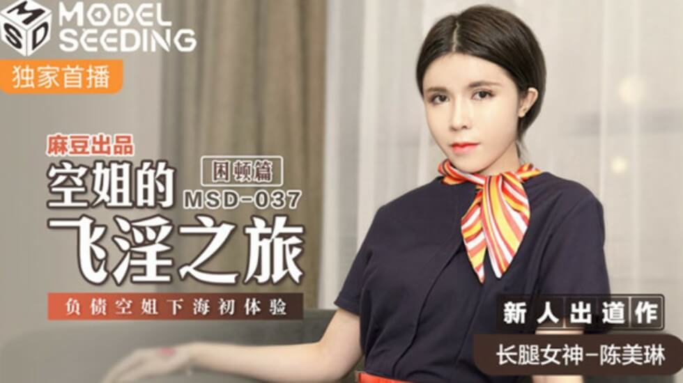 【巨债压身】陈美琳空姐制服骚穴解禁!MD-0234首次下海被轮奸の民航艳事 空姐湿身服务全记录